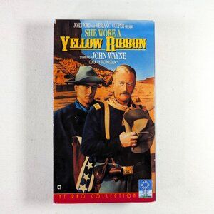 3/$15 Vintage Western VHS movie SHE WORE A YELLOW RIBBON (1949) with John Wayne
